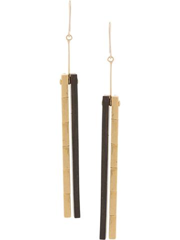 Muller Of Yoshiokubo Split Earrings - Brown