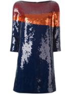Tory Burch Sequin Embellished Dress - Blue