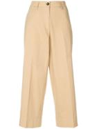 Barena Flared Cropped Trousers - Neutrals