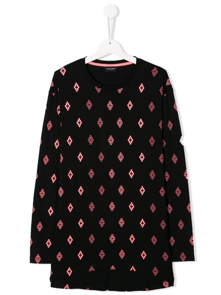 Marcelo Burlon County Of Milan Kids Geometric Pattern Jumper - Black