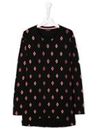 Marcelo Burlon County Of Milan Kids Geometric Pattern Jumper - Black