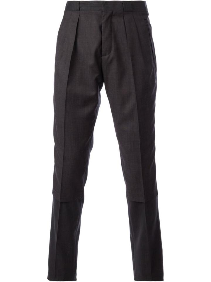 Maison Margiela Pleated Trousers, Men's, Size: 50, Grey, Viscose/virgin Wool