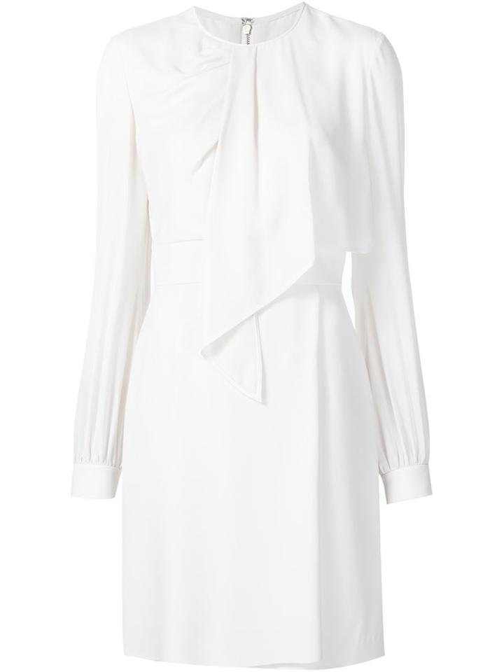 Elie Saab Overlay Detail Pleated Dress