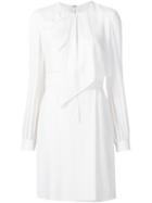 Elie Saab Overlay Detail Pleated Dress