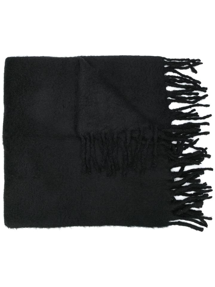 Cutuli Cult Oversized Fringed Scarf - Black