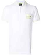 Ea7 Emporio Armani Short Sleeved Polo Shirt - White