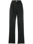 Just Cavalli High Waisted Tailored Trousers - Black
