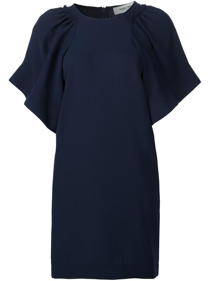 Rachel Comey Ruffle Sleeve Dress, Women's, Size: 4, Blue, Polyester