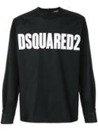 Dsquared2 Logo Printed Top - Black