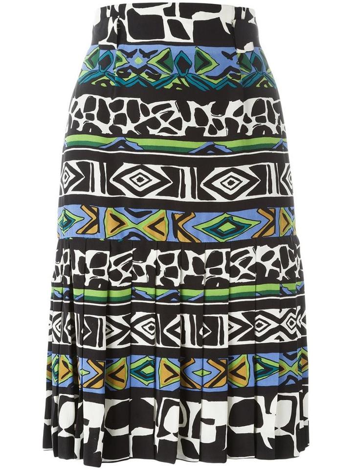 Jean Louis Scherrer Pre-owned Printed A-line Skirt - Multicolour