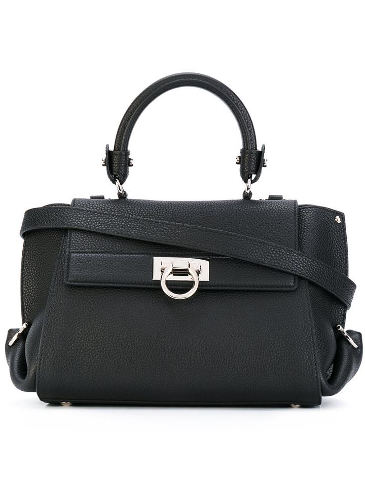 Salvatore Ferragamo - Small Sofia Tote - Women - Calf Leather - One Size, Black, Calf Leather
