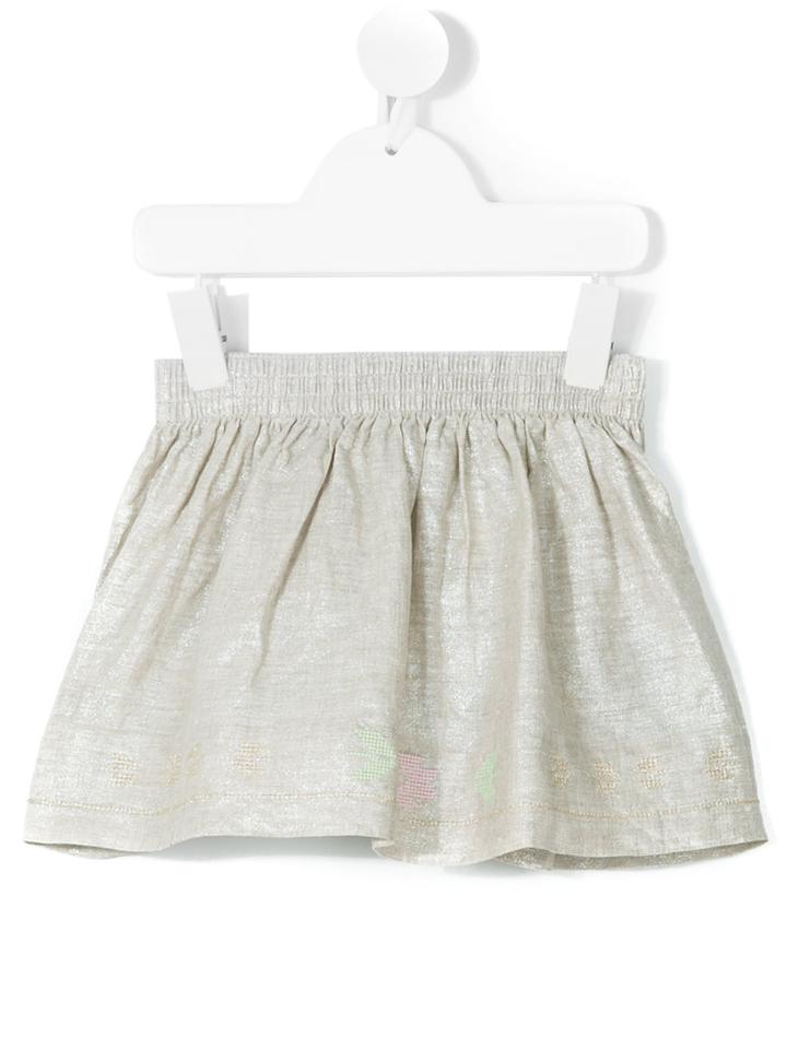 Knot - Metallic Skirt - Kids - Linen/flax - 4 Yrs, Nude/neutrals