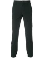 Prada Piped Cuffed Skinny Trousers - Black