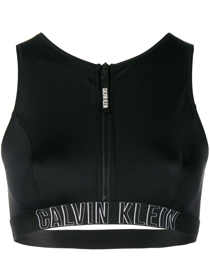 Calvin Klein Bralette Bikini Top - Black