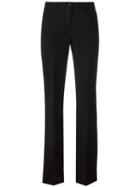 Twin-set Tailored Trousers, Women's, Size: 46, Black, Polyester/wool/spandex/elastane
