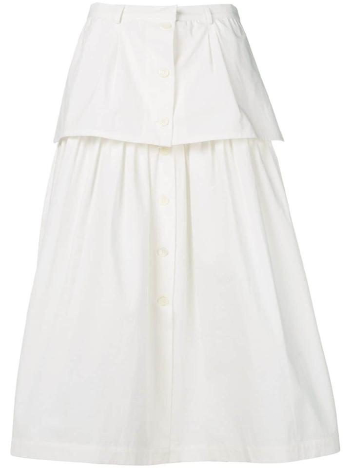Sara Lanzi Tiered Skirt - White