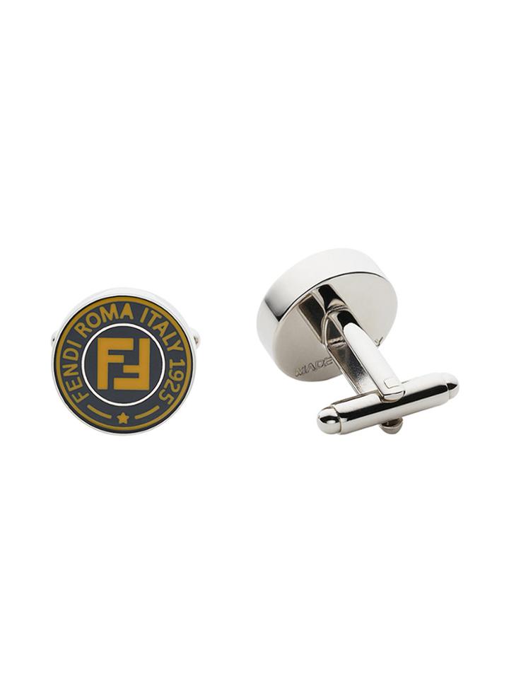 Fendi Logo Cufflinks - Blue