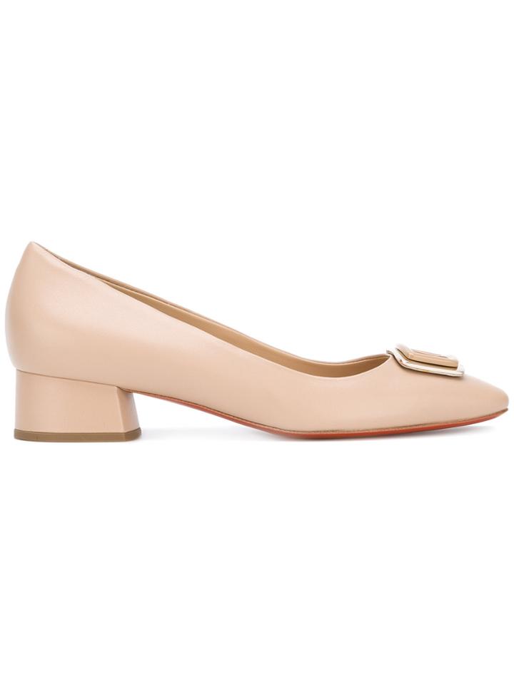 Baldinini Buckle Front Pumps - Nude & Neutrals
