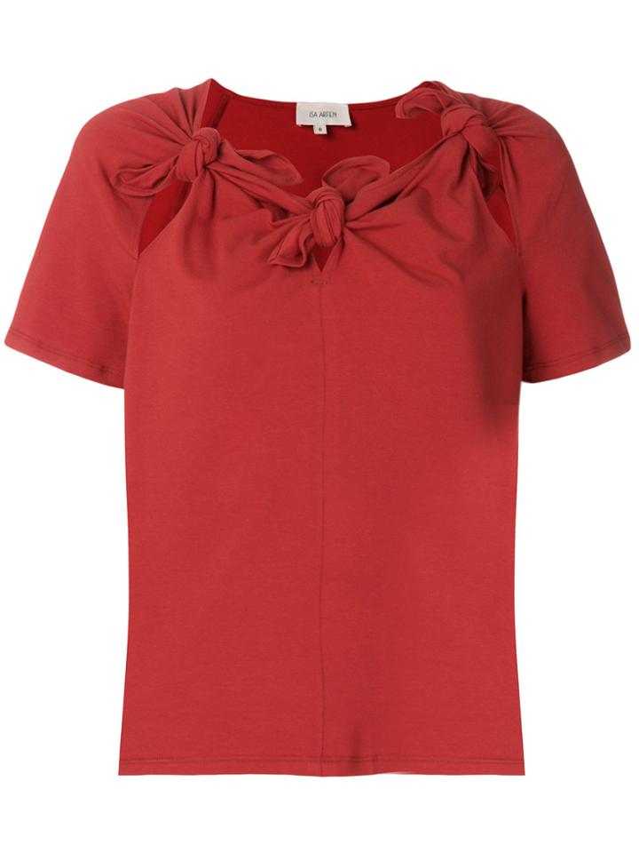 Isa Arfen Tie Knots T-shirt - Red