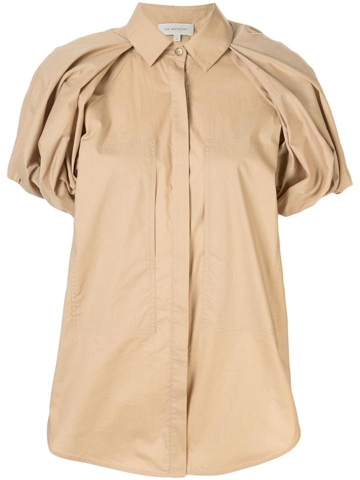 Lee Mathews Elsie Puff Sleeve Shirt - Brown