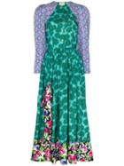 Rentrayage Palm Beach Fiesta Floral Print Midi Dress - Multicolour