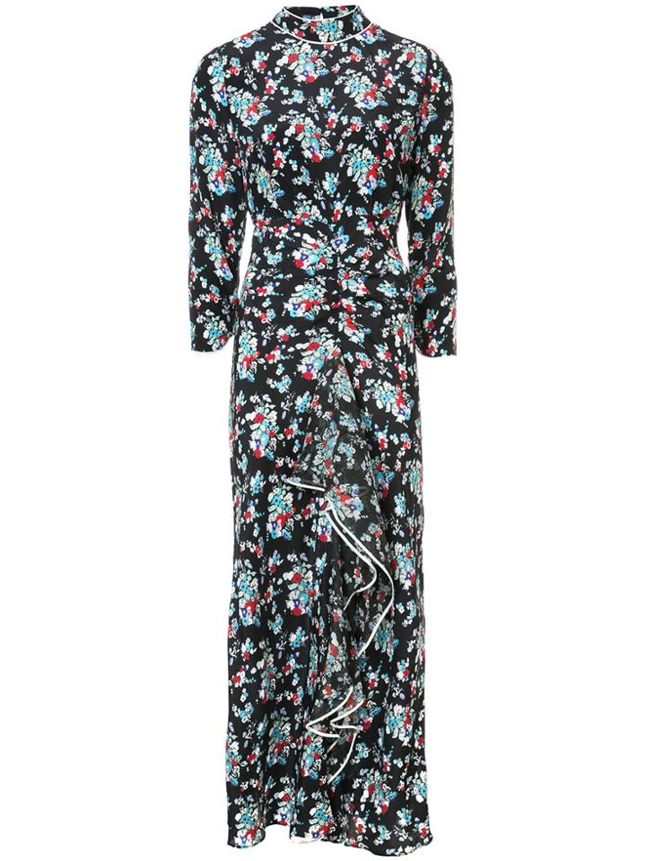 Rixo London Floral Print Dress - Black
