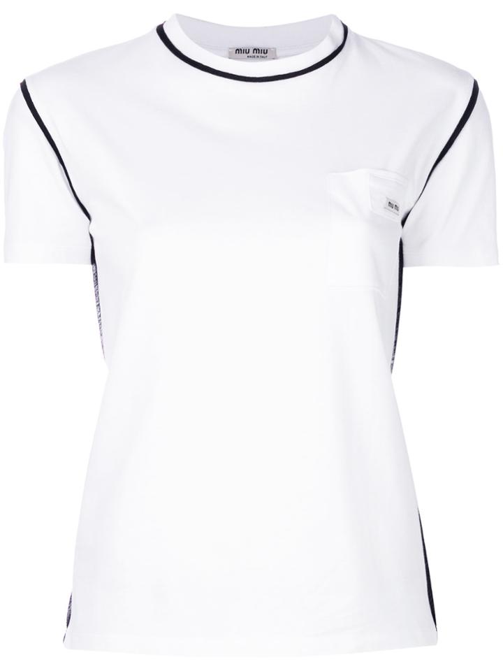 Miu Miu Classic Logo T-shirt - White