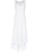 Martha Medeiros Lace Midi Dress - White