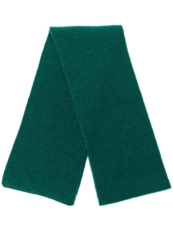 Indress Ribbed Knit Scarf - Green