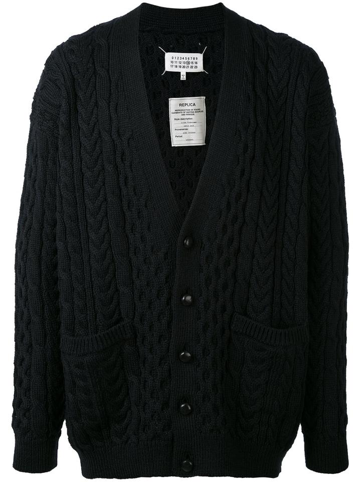 Maison Margiela - Buttoned Cardigan - Men - Wool - M, Blue, Wool