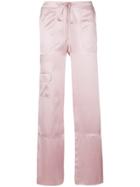 Marques'almeida High Waisted Pyjama Trousers - Pink & Purple