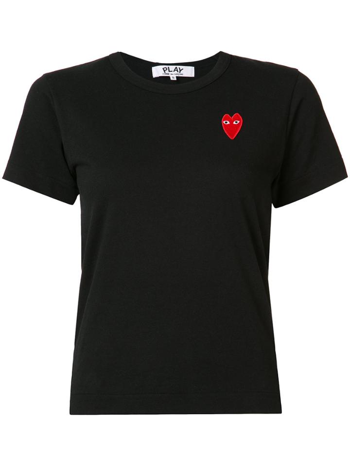 Comme Des Garçons Play Heart Logo T-shirt - Black