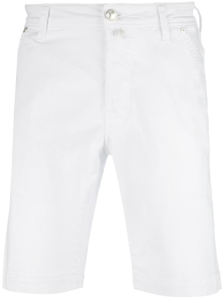 Jacob Cohen Bermuda Shorts, Men's, Size: 31, White, Cotton/spandex/elastane