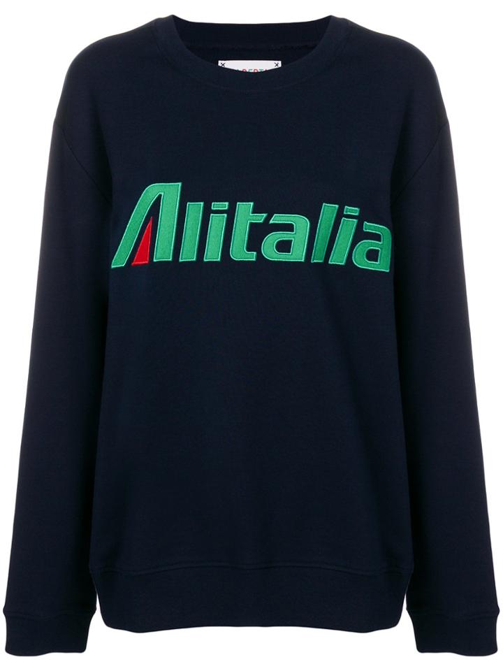 Alberta Ferretti Alitalia Patch Sweatshirt - Blue