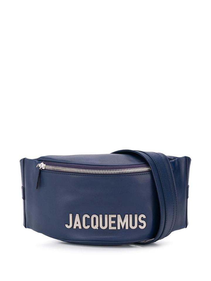Jacquemus Logo Print Belt Bag - Blue