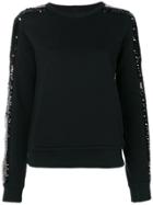 Iceberg Sequin Side Panel Sweatshirt - Black