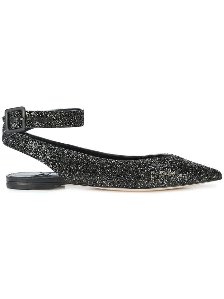 Jimmy Choo Lou Ballerinas - Black