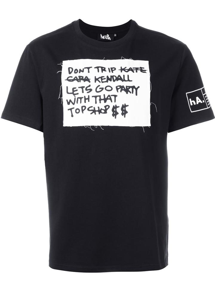 Haculla 'top Shop' T-shirt, Men's, Size: Large, Black, Cotton