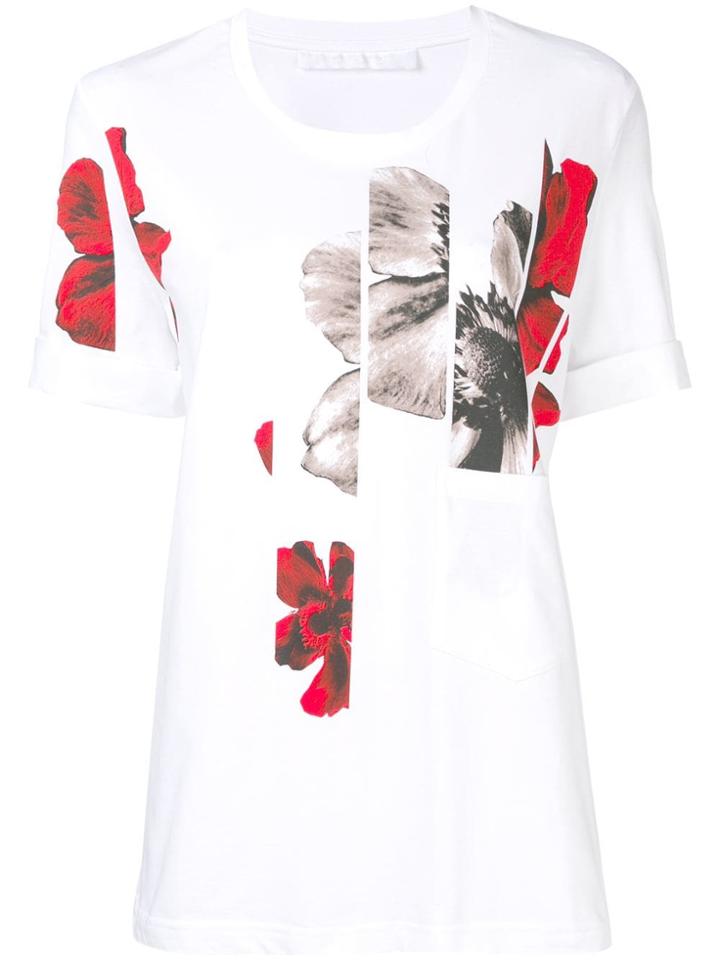 Neil Barrett Flower Print T-shirt - White