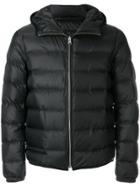 Ten-c Hooded Puffer Coat - Black