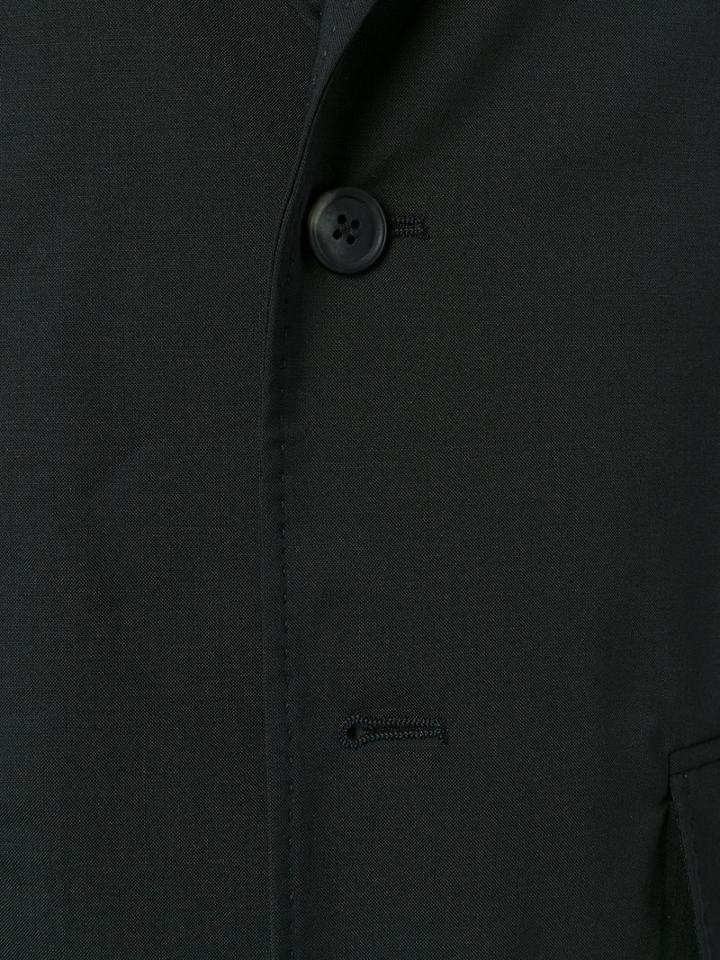 Oamc - Three-quarters Sleeve Loose-fit Blazer - Men - Spandex/elastane/cupro/virgin Wool - 48, Black, Spandex/elastane/cupro/virgin Wool
