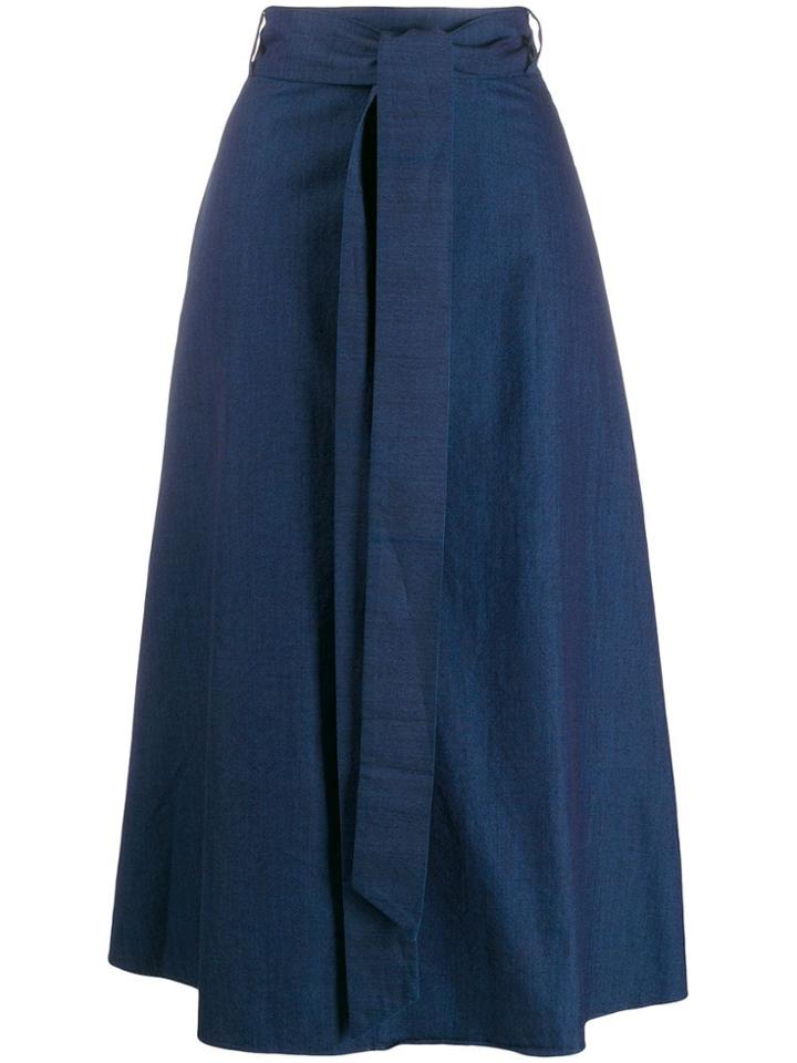 Tibi Falda Skirt - Blue