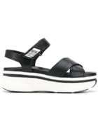Prada Flatform Sole Sandals - Black
