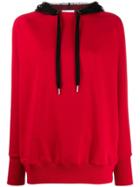Red Valentino Lace Hood Sweatshirt