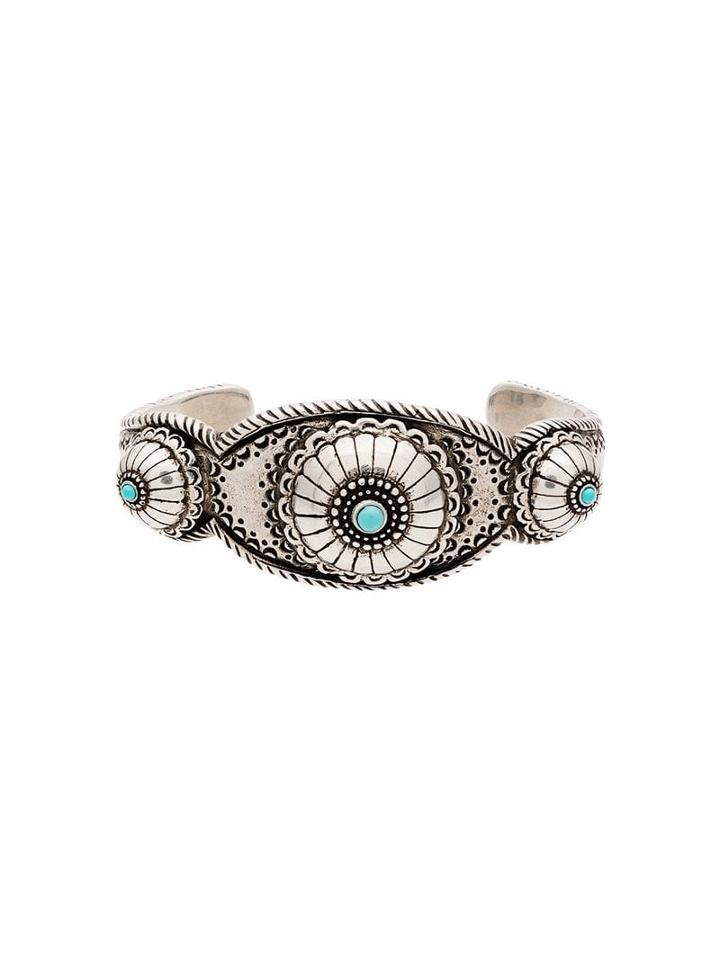 Saint Laurent Navajo-style Cuff Bracelet - Silver