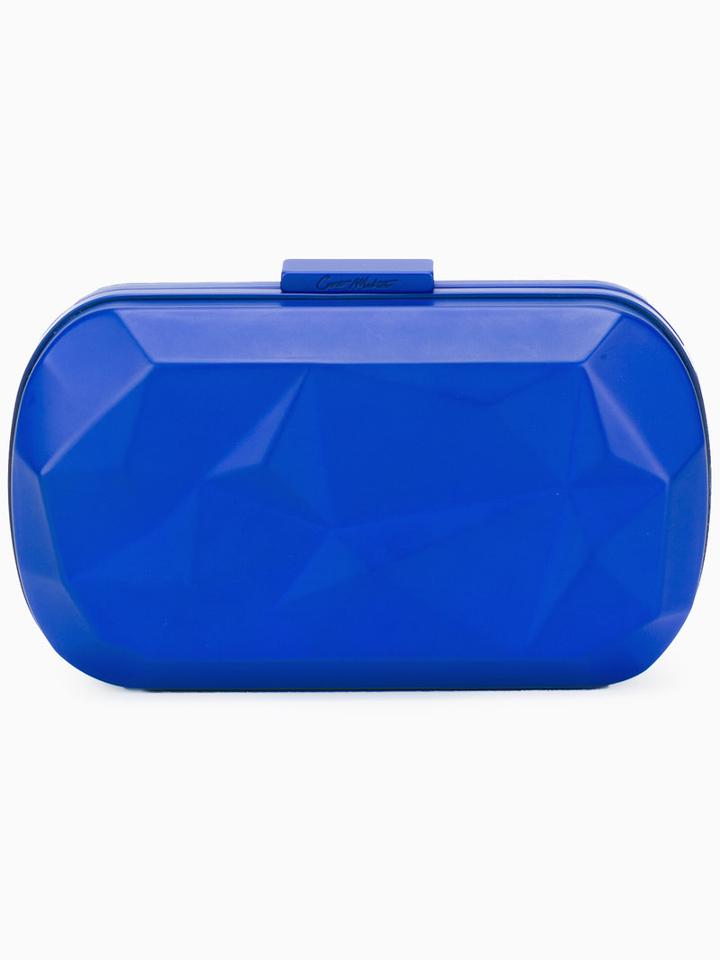 Corto Moltedo - Susan Clutch Bag - Women - Brass/silk Satin - One Size, Women's, Blue, Brass/silk Satin