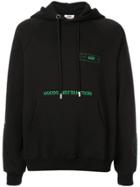 Gcds Embroidered Logo Hoodie - Black