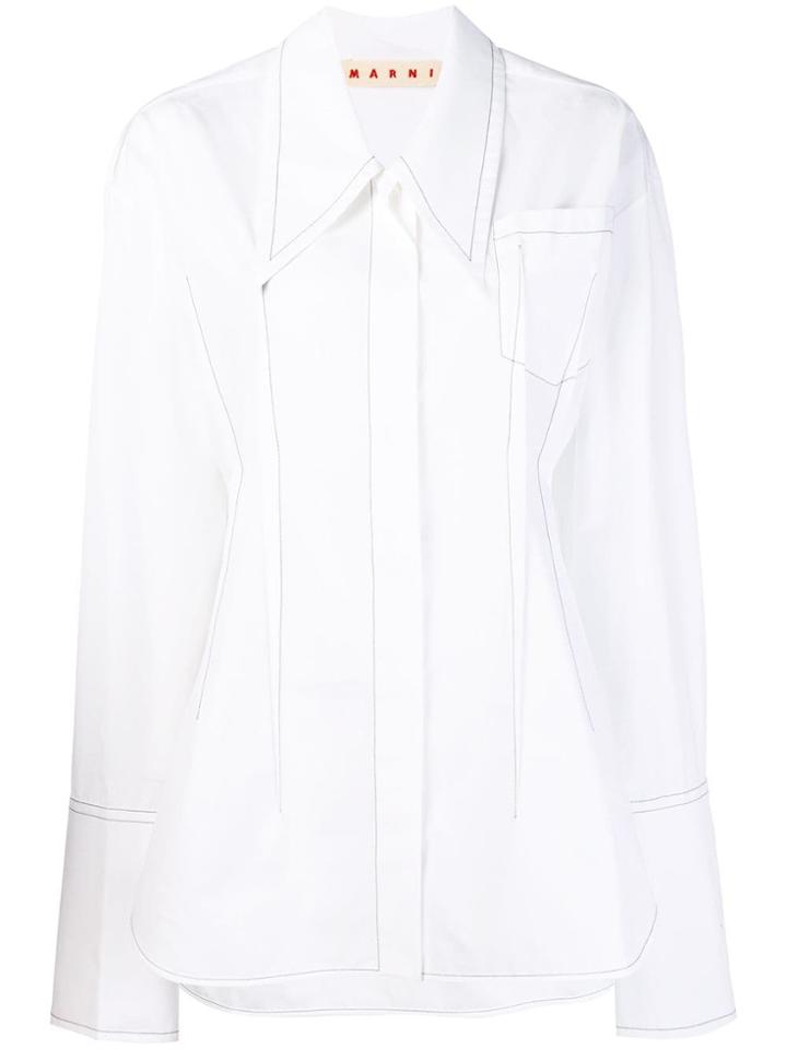 Marni Poplin Shirt - White