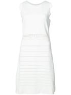 Chloé Embroidered Shift Dress - White