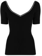 Frame Denim Sweetheart Sweater - Black